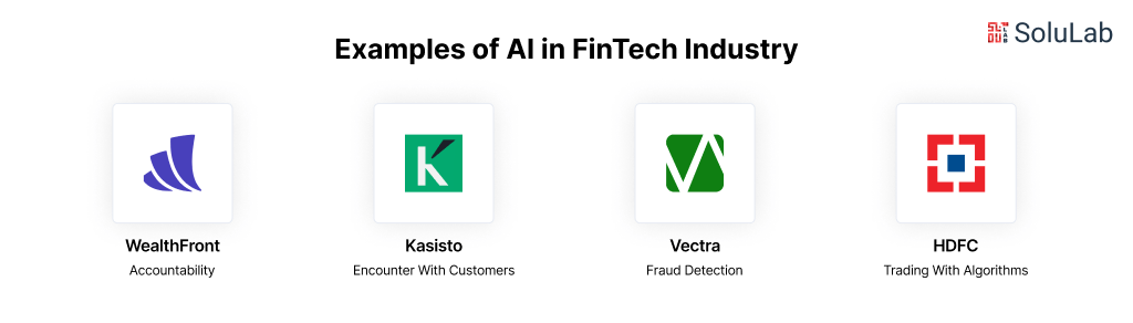 Examples of AI in FinTech Industry